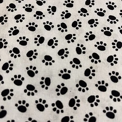 Paw Print Dog Cat Pet Novelty Quilting Fabric ~ Selling By FQ 45cm W X 55cm L BN • $9.95