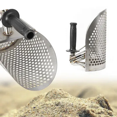 Sand Scoop For Metal Detecting Stainless Detector Beach Treasure Hunting Tool US • $52.25