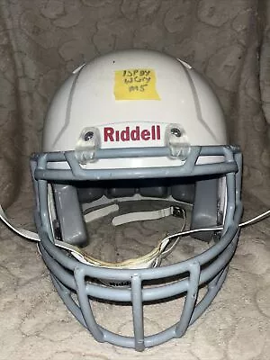 Riddell Revo Speed Youth Medium Football Helmet (White W/ Gray Face Mask) • $40