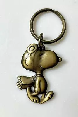 Peanuts Snoopy FLYING ACE Metal Keychain QUANTASIA Retro Vintage  • $150.99