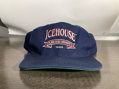 VTG 90s Ice House Brewed Malt Liquor Beer Promo Hat Rare Drink USA Snapback Cap • $18.99