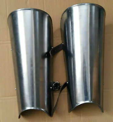 £66 • Buy  Medieval Gauntlet Steel Arm Guard Armor LARP SCA Costume With Leather Strip