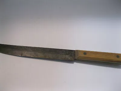 $29.99 • Buy Knife Chef Forgecraft Hi Carbon Steel 8” Blade 13  Butcher's Knife Vintage 