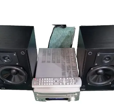 Denon RCD-M35 DAB/CD/FM/  Remote Control & JPW Bookshelf Speakers & Cables No.2. • £145