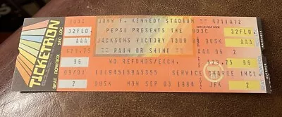 Michael Jackson Victory Tour Thriller Unused Concert Ticket Philadelphia 9/3/84 • $35.99