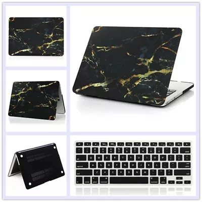 £14.39 • Buy Black Marble Hard Case Cover Keyboard Skin For Macbook Air Pro 11 12 13 15''