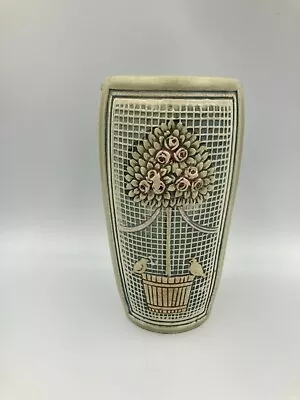 Early Weller Dupont Vase - Three Panel Design In Good Condition With Hairlines • $15.50