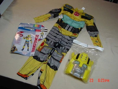 $17.97 • Buy NWT Boy Transformers Bumblebee Halloween Fun Costume Padded Muscle SZ Small 4/6