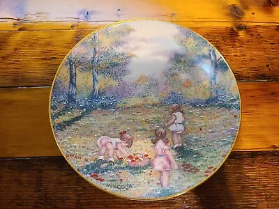 Vintage Calhoun's Collector Plate By Dominic Mingolla  Picking Flowers  1977 • $12.50