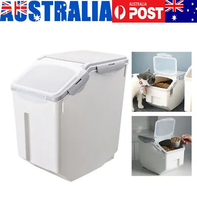 10/15KG Kitchen Grain Case Pet Storage Box Cereal Dispenser Food Rice Container • $28.99