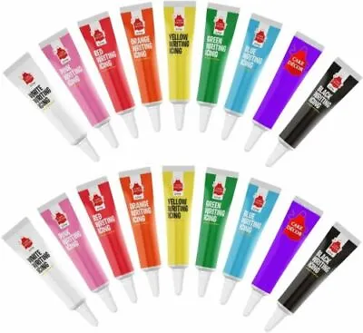 Cake Decor Icing Tubes 19g Pens Decoration Cookie Cupcake Baking Colour Biscuit • £1.99