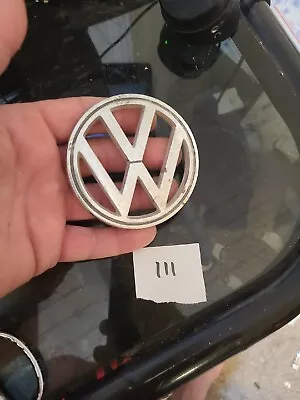 $22.09 • Buy Vintage 1960 61 62 63 Vokswagen Bug Beetle 3 Prong Hood Emblem Oem 113853601 Vw