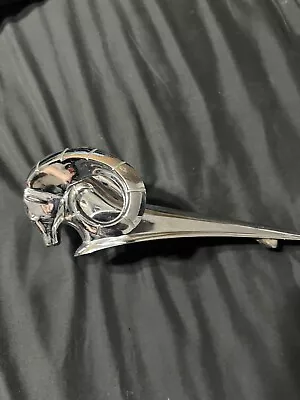 Vintage Dodge Ram Hood Ornament Chrome Horns Metal 1981-1993 Ram Charger • $220