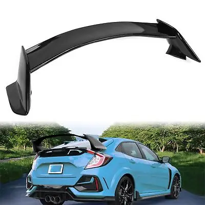 For 16 17-21 Civic Hatchback Fk4 Fk7 Fk8 Type R Style Spoiler Wing Glossy Black • $77.99