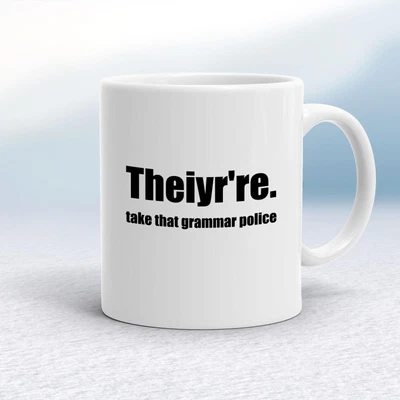 £9.99 • Buy Grammar Police Mug