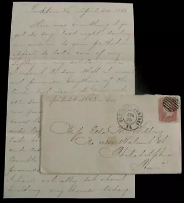 Civil War Yorktown Virginia 6th Pennsylvania Cavalry Letter • $135