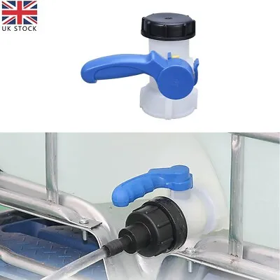62mm IBC Tote Tank Butterfly Valve Taps Water Adapter IBC Tank Water Container • £11.91