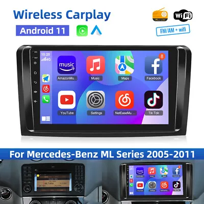 For Mercedes Benz W164 GL320 ML350 X164 9  Android 11 Car Radio GPS SAT NAV WIFI • £143.99