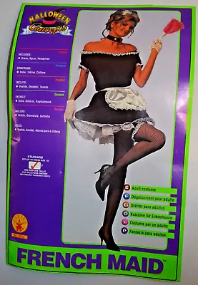 French Maid Woman's One Size Halloween Concepts Costume F5337 W/ Accessories • $25