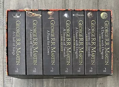 A Song Of Ice And Fire Series 7 Books Collection Set By George R.R. Martin *Read • $58.50