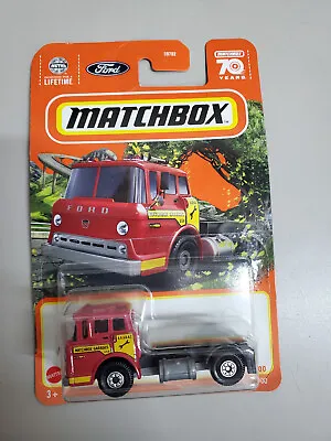 Matchbox 1965 Ford C900 Cab Over Truck 18/100 Red 70 Years NOC • $6.53