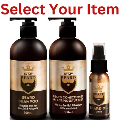 By My Beard Care Set Of Shampoo Oil Conditioner & Moisturiser Mens Facial Hair • £7.89