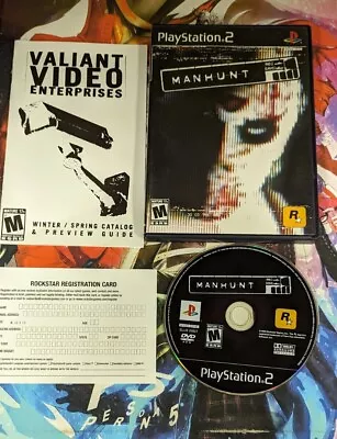 Manhunt Black Label (Sony Playstation 2 2003) PS2 Complete CIB W/ Manual Tested • $49.99