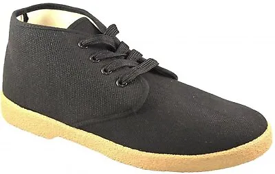 Zig Zag Mens Canvas Mid-Top Chukka • $14.99