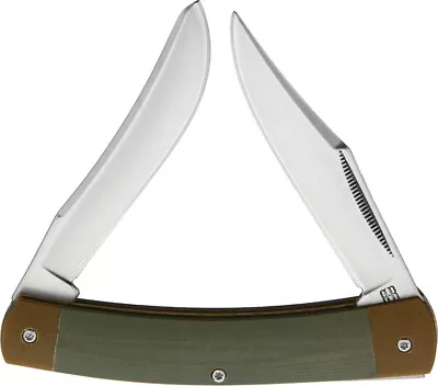 Rough Ryder Moose Green/Tan G10 Folding Stainless Clip/Spey Pocket Knife 2085 • $15.95