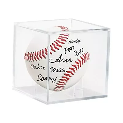 Baseball Display Case Acrylic Cube - UV Protected Acrylic Baseball Holder 1 • $12.61