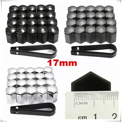 20Pcs 17mm Chrome Alloy Wheel Nut Bolt Covers Caps Key For Vauxhall Opel AU • $21.99