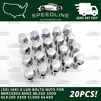 (20) 14x1.5 Lug Bolts Nuts For Mercedes Benz ML350 S500 GLK350 S550 CL500 GL450 • $29.50