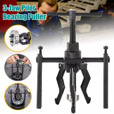 £8.89 • Buy 3-Jaw Pilot Bearing Puller Removal Tool Inner Wheel Extractor Car Hand Tool UK
