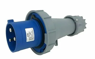 £36.80 • Buy JCE 63 Amp 3 Pin Blue Trailing Plug 240V IP67 Waterproof Rated