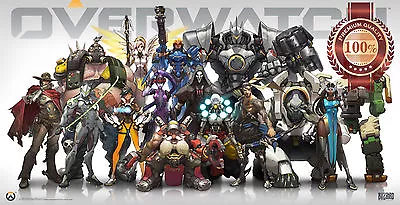 $17.95 • Buy Overwatch Video Game Cast Characters Art Home Decor Print - Premium Poster
