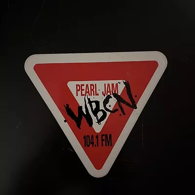 Pearl Jam WBCN 104.1 Vinyl “Yield” Sticker 1998 Boston Radio Grunge 5” X 5” X 5” • $51.27