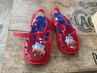 New Disney Pixar Cars Lightening  McQueen Kids Jelly Shoes Sandals Infant 7 (24) • £0.99