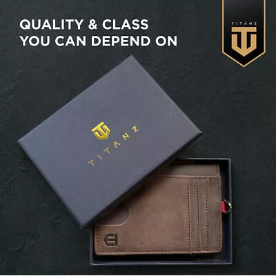 Secure Your Style: Titanz Minimalist RFID Wallet - Slim Front Pocket Perfection • $29.95