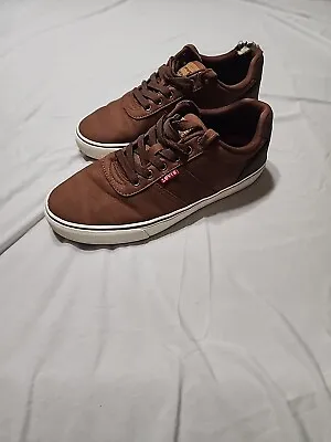 LEVI STRAUSS & CO Mens Size 9 Brown Low Top Lace Up Casual Shoes • $12.99