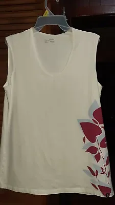 $12 • Buy Jockey Person To Person Women Sleeveless Tank Top Preowned LG FREE SHIPPING