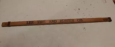 Vintage Lee Tire And Rubber Co Reading PA Advertising Wood Slide Yardstick Ruler • $19.99