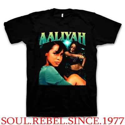 Aaliyah The Queen Turquoise   Rap Hip Hop T Shirts Men's Sizes • $11.69