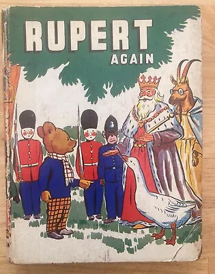 RUPERT AGAIN  Mary Tourtel Pub Sampson Low 1940 Not Inscribed Scarce Near VG • £110