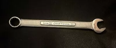 Craftsman 7/16  Combination Wrench SAE Vintage VV 44694 Made In USA T1240 • $7.20