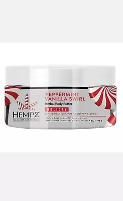 HEMPZ Holiday Peppermint Vanilla Swirl Herbal Body Butter 8oz Ships Free  • $12.65