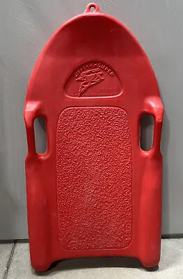 Vintage ZIFFY-WHOMPER Plastic ORANGE SLED Snowboard ZIFFCO Retro TOBOGGAN Rare • $62.45