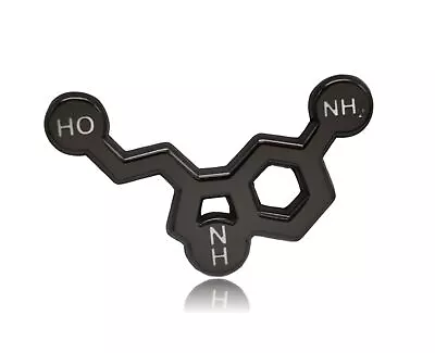 Serotonin Molecule Metal Pin • $9.99