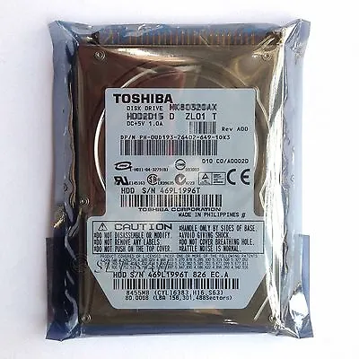  TOSHIBA 80 GB 80GB PATA HDD 2.5  16 MB 5400 RPM IDE Laptop Hard Disk Drive • $7.88