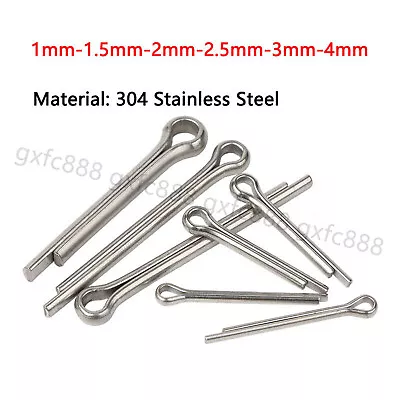 Cotter Pins Split Pins A2 Stainless Steel 1mm 1.5mm 2mm 2.5mm 3mm 4mm Split-Pins • $5.90