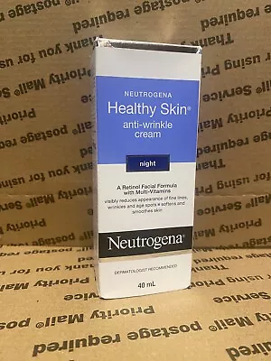 SEALED Neutrogena Healthy Skin Anti-Wrinkle Night Cream 1.4oz Facial Treatment • $51.19